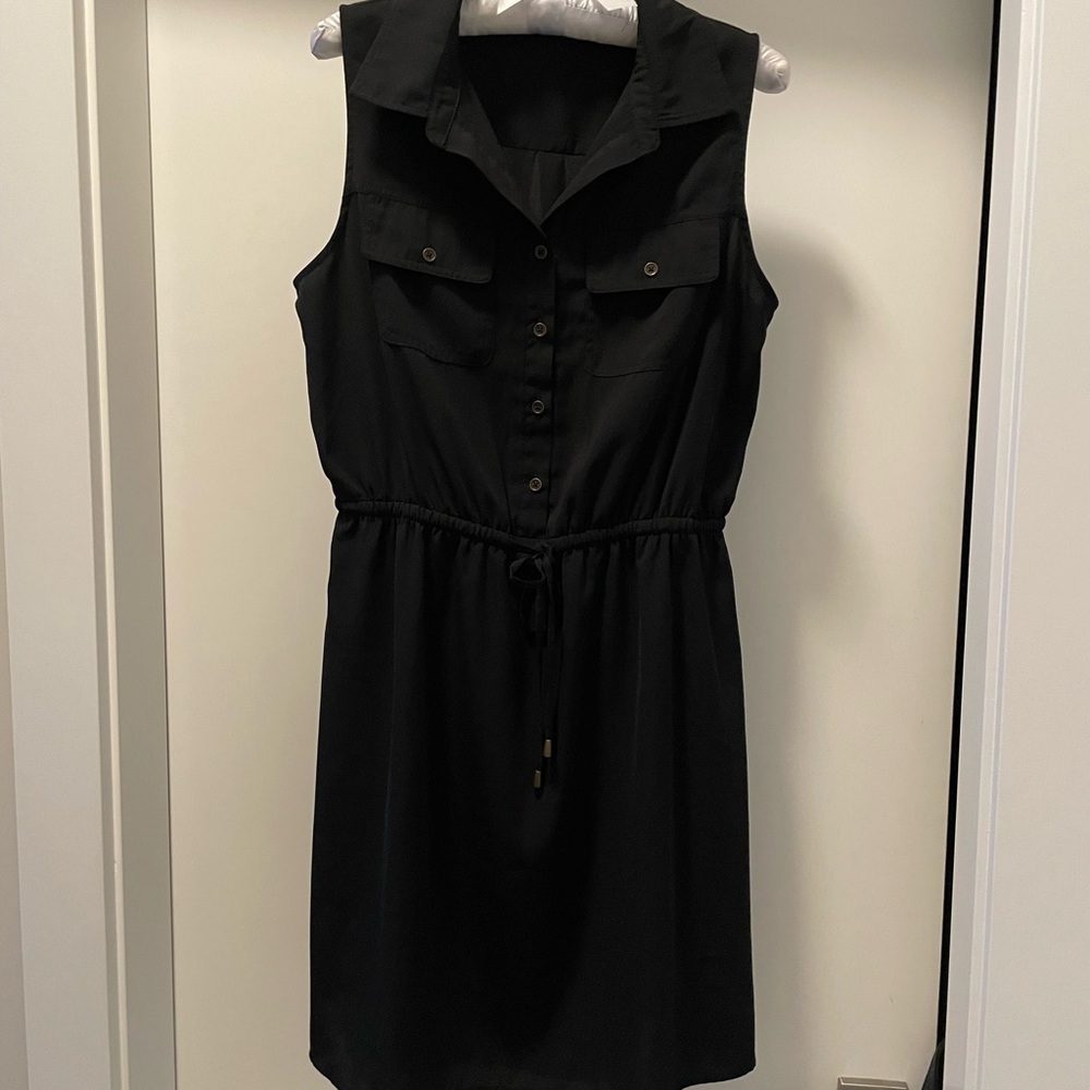 Mario Serrani Black Mini Sundress